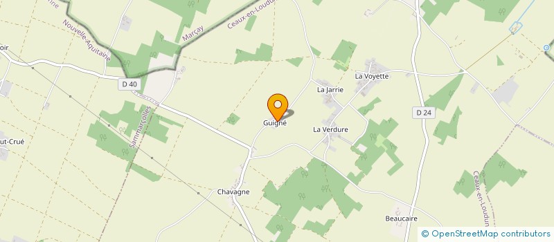 localisation de l'entreprise MONSIEUR JEREMIE BOURLOT  CEAUX-EN-LOUDUN