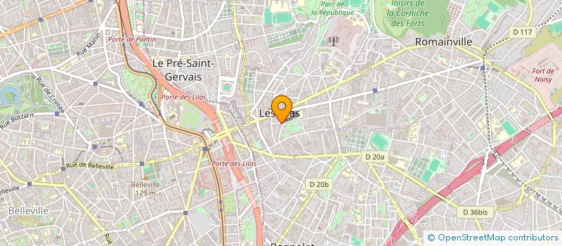 localisation de l'entreprise MONSIEUR JEREMIE BRAMI à LES LILAS