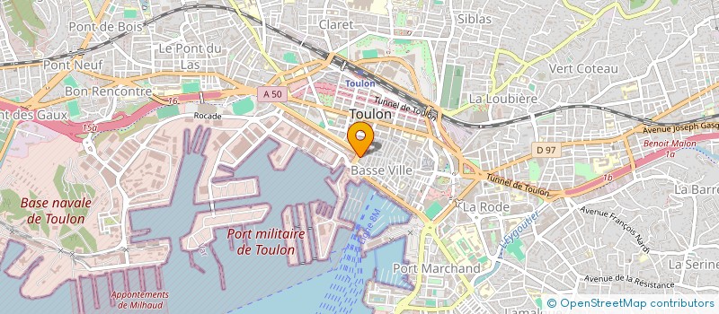 localisation de l'entreprise MONSIEUR JEREMIE BRANGER  TOULON