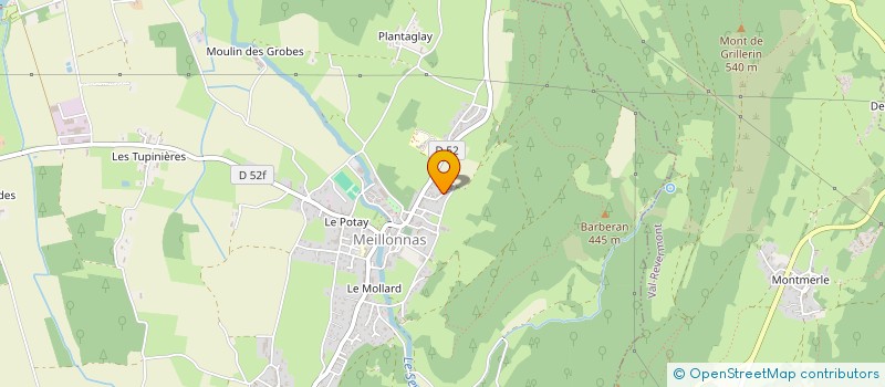 localisation de l'entreprise MONSIEUR JEREMIE BRENIAUX  MEILLONNAS