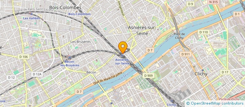 localisation de l'entreprise MONSIEUR JEREMIE BUREAU  ASNIERES-SUR-SEINE