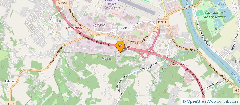 localisation de l'entreprise MONSIEUR JEREMIE CAMBONIE  LE PASSAGE