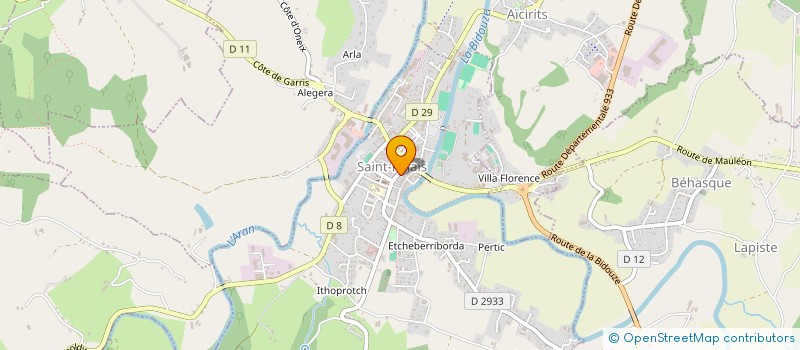 localisation de l'entreprise MONSIEUR JEREMIE CHARO  SAINT-PALAIS