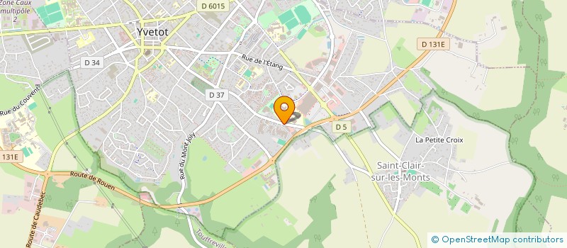 localisation de l'entreprise MONSIEUR JEREMIE CHASSING  YVETOT