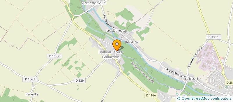 localisation de l'entreprise MONSIEUR JEREMIE CIBERT à BAILLEAU-ARMENONVILLE