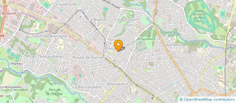 localisation de l'entreprise MONSIEUR JEREMIE CLOUET  ORVAULT