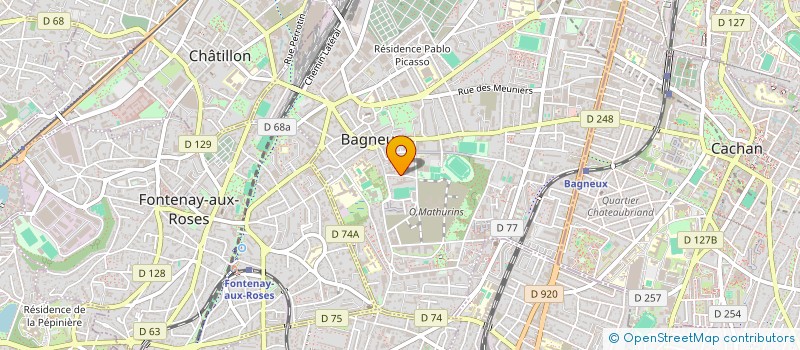 localisation de l'entreprise MONSIEUR JEREMIE COSTIER à BAGNEUX