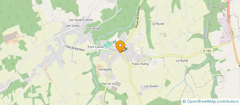 localisation de l'entreprise MONSIEUR JEREMIE COUET  PLOURIVO