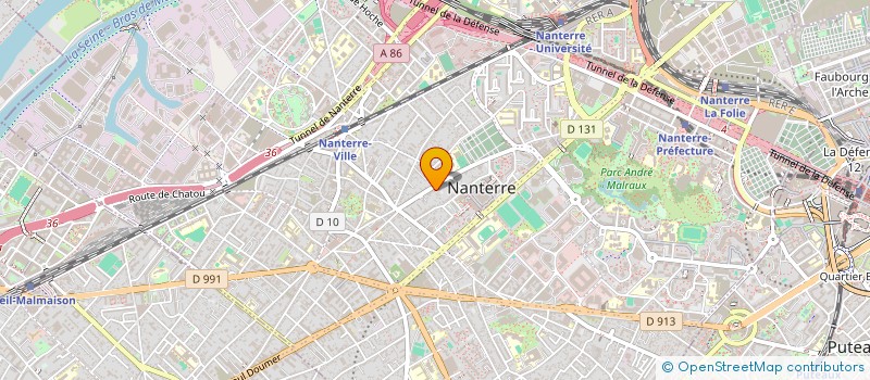 localisation de l'entreprise MONSIEUR JEREMIE COUMBA  NANTERRE