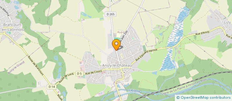 localisation de l'entreprise MONSIEUR JEREMIE COUSIN  CESSIERES-SUZY