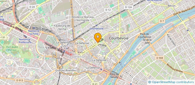 localisation de l'entreprise MONSIEUR JEREMIE DAUGA à COURBEVOIE