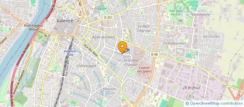 localisation de l'entreprise MONSIEUR JEREMIE DAZY  VALENCE