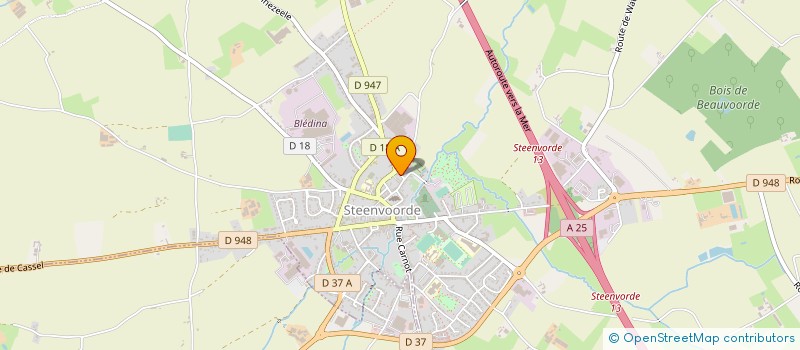 localisation de l'entreprise MONSIEUR JEREMIE DELOBE  STEENVOORDE