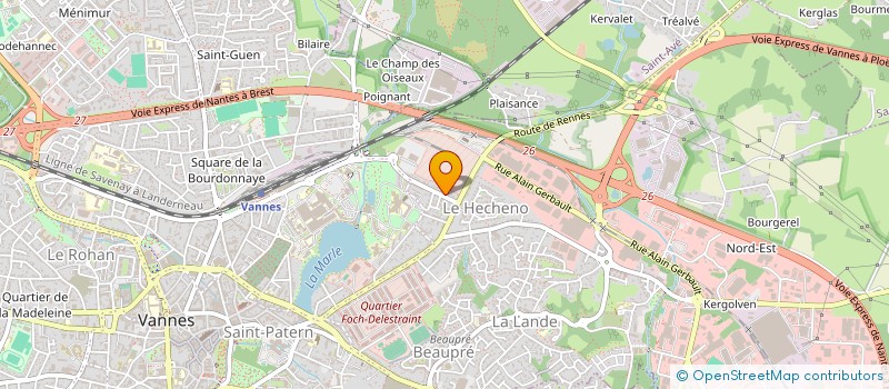 localisation de l'entreprise MONSIEUR JEREMIE DENIEUIL à VANNES