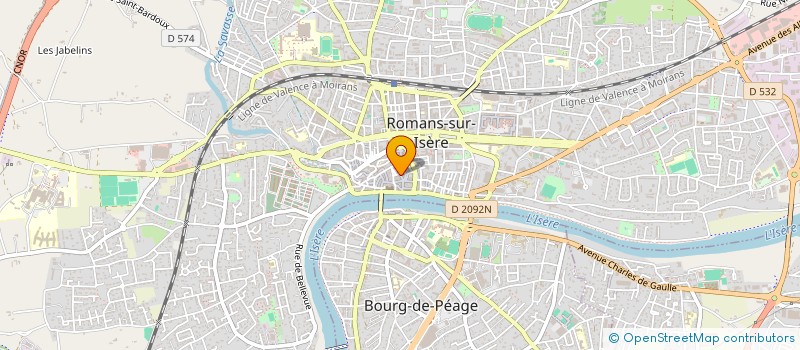 localisation de l'entreprise MONSIEUR JEREMIE DEPRUGNEY à ROMANS-SUR-ISERE