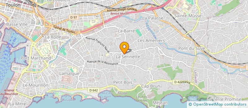 localisation de l'entreprise MONSIEUR JEREMIE DESBIEF à TOULON