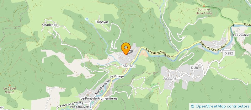 localisation de l'entreprise MONSIEUR JEREMIE DEVIDAL  MARIAC