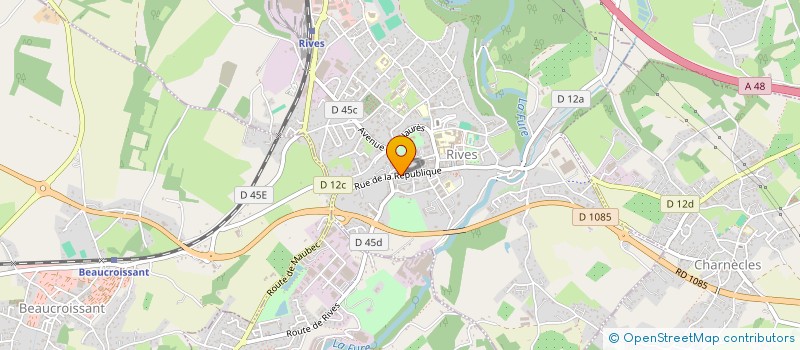 localisation de l'entreprise MONSIEUR JEREMIE DIAS  RIVES