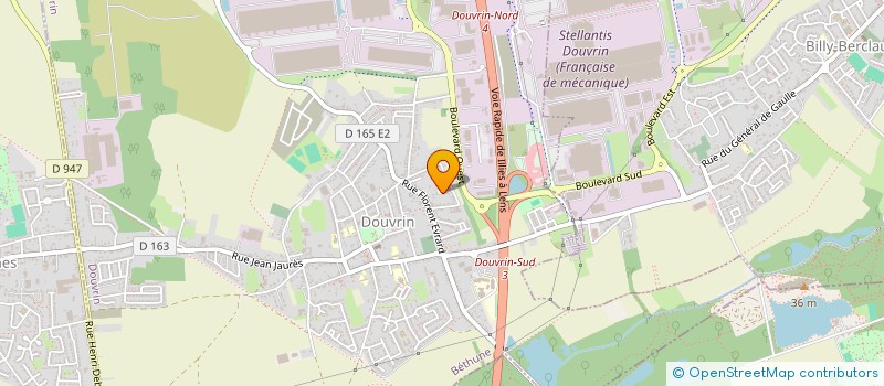 localisation de l'entreprise MONSIEUR JEREMIE DOMARE  DOUVRIN