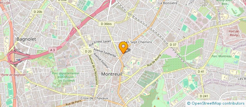 localisation de l'entreprise MONSIEUR JEREMIE DRU à MONTREUIL