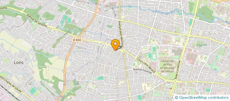 localisation de l'entreprise MONSIEUR JEREMIE DUPAS  BILLERE