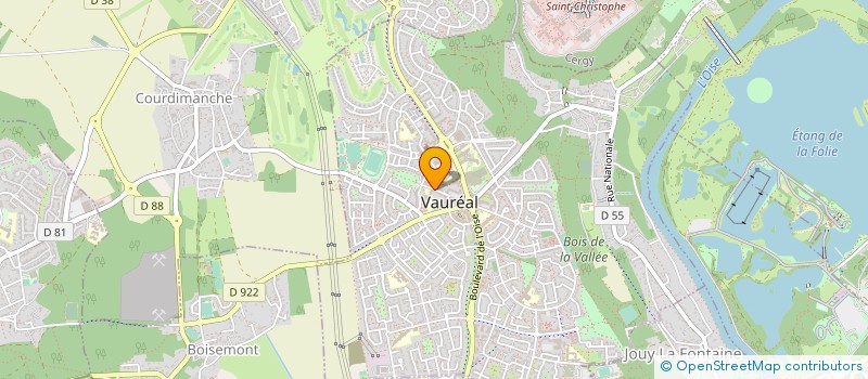 localisation de l'entreprise MONSIEUR JEREMIE ESTANIS  VAUREAL