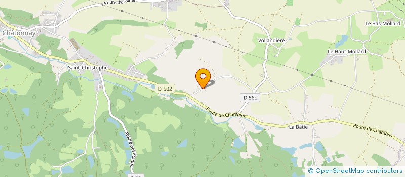 localisation de l'entreprise MONSIEUR JEREMIE FAURE  CHATONNAY