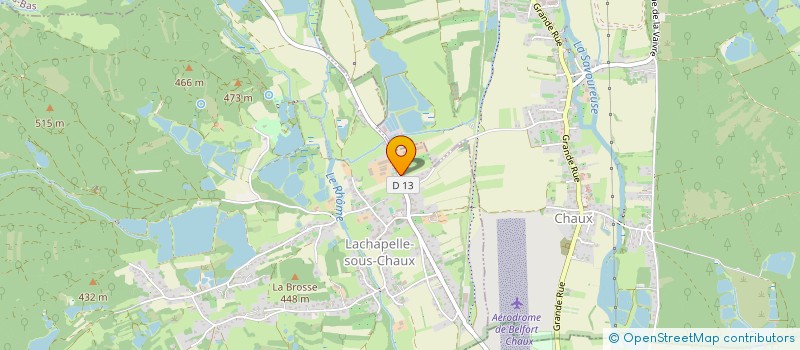 localisation de l'entreprise MONSIEUR JEREMIE FAURE  LACHAPELLE-SOUS-CHAUX