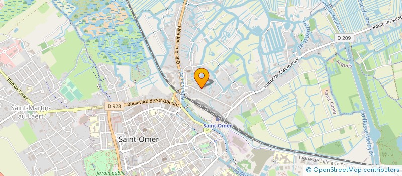 localisation de l'entreprise MONSIEUR JEREMIE FLANDRIN  SAINT-OMER