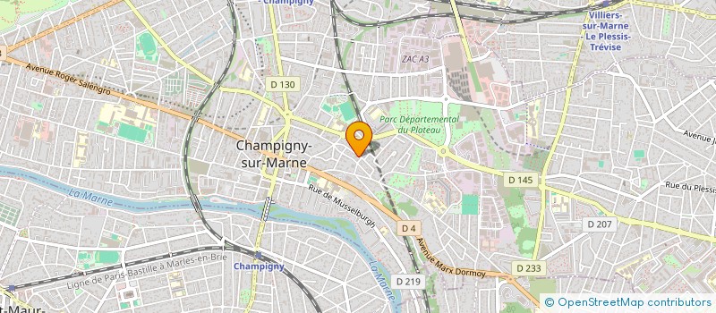 localisation de l'entreprise MONSIEUR JEREMIE FLORENCE à CHAMPIGNY-SUR-MARNE