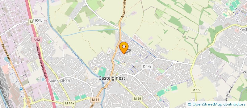 localisation de l'entreprise MONSIEUR JEREMIE FOUQUIN  CASTELGINEST