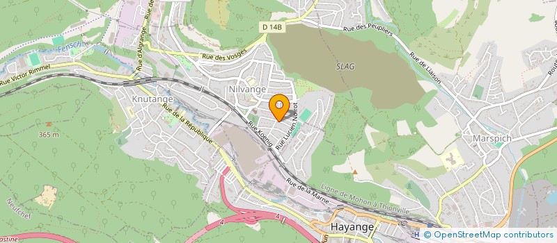 localisation de l'entreprise MONSIEUR JEREMIE FRADELLA  NILVANGE