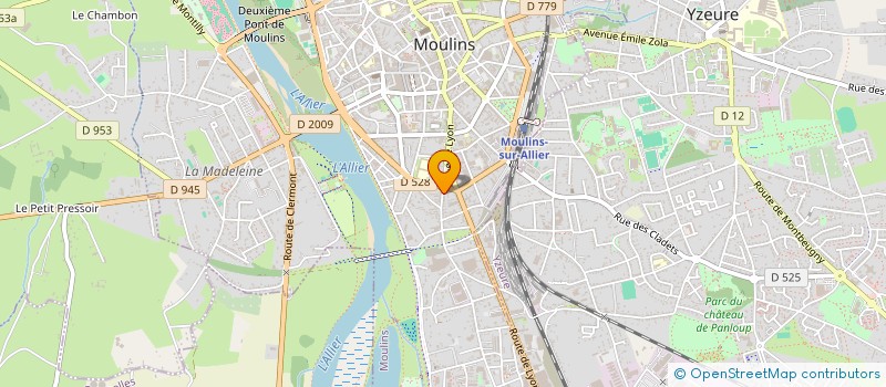 localisation de l'entreprise MONSIEUR JEREMIE FROGER  MOULINS