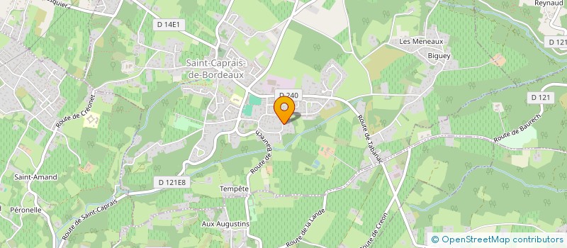 localisation de l'entreprise MONSIEUR JEREMIE FROT  SAINT-CAPRAIS-DE-BORDEAUX