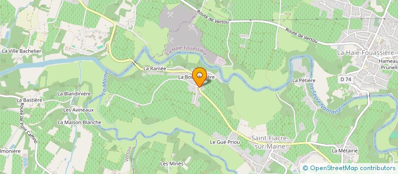 localisation de l'entreprise MONSIEUR JEREMIE FRUCHET  SAINT-FIACRE-SUR-MAINE