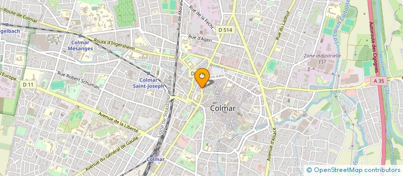 localisation de l'entreprise MONSIEUR JEREMIE GACHON  COLMAR