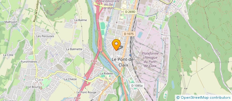 localisation de l'entreprise MONSIEUR JEREMIE GENTET à LE PONT-DE-CLAIX