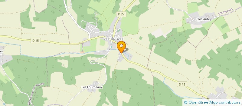 localisation de l'entreprise MONSIEUR JEREMIE GENTIEN à LES BORDES