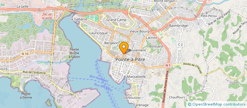 localisation de l'entreprise MONSIEUR JEREMIE GERVELAS  POINTE-A-PITRE