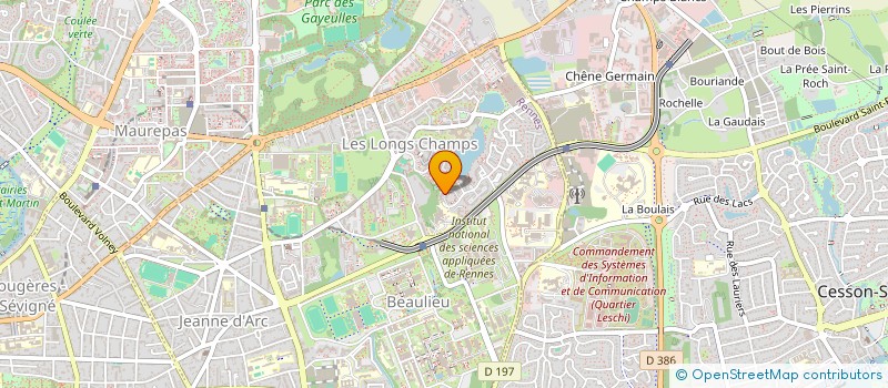 localisation de l'entreprise MONSIEUR JEREMIE GIRARD  RENNES