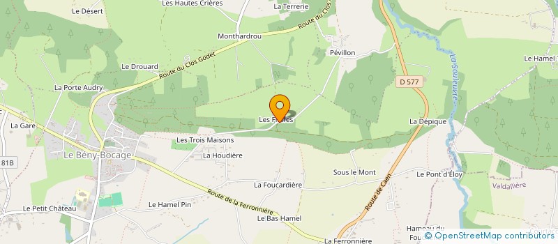 localisation de l'entreprise MONSIEUR JEREMIE GIRAULT  SOULEUVRE EN BOCAGE