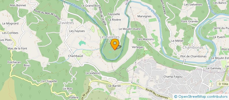 localisation de l'entreprise MONSIEUR JEREMIE GOBLET  LES SALELLES