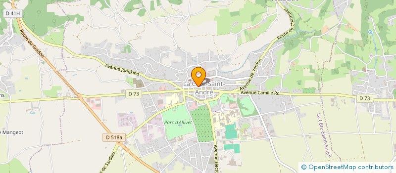 localisation de l'entreprise MONSIEUR JEREMIE GOULNIK  LA COTE-SAINT-ANDRE