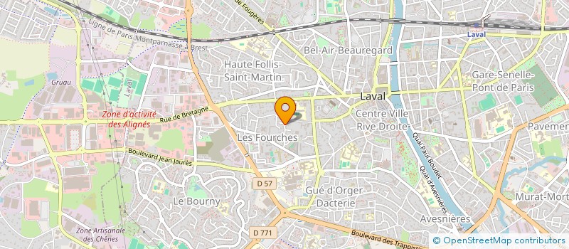 localisation de l'entreprise MONSIEUR JEREMIE GROULET  SAINT-BERTHEVIN