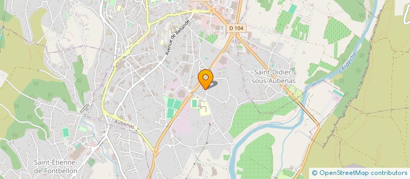 localisation de l'entreprise MONSIEUR JEREMIE GRUSON à AUBENAS