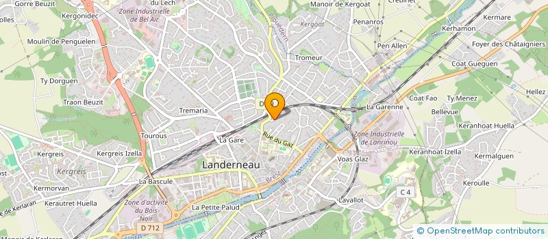 localisation de l'entreprise MONSIEUR JEREMIE GUENOLE à LANDERNEAU