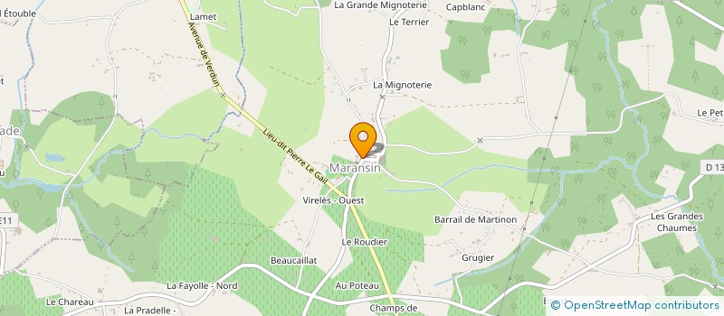 localisation de l'entreprise MONSIEUR JEREMIE HAUSMANN  SAINT-CHRISTOPHE-DE-DOUBLE