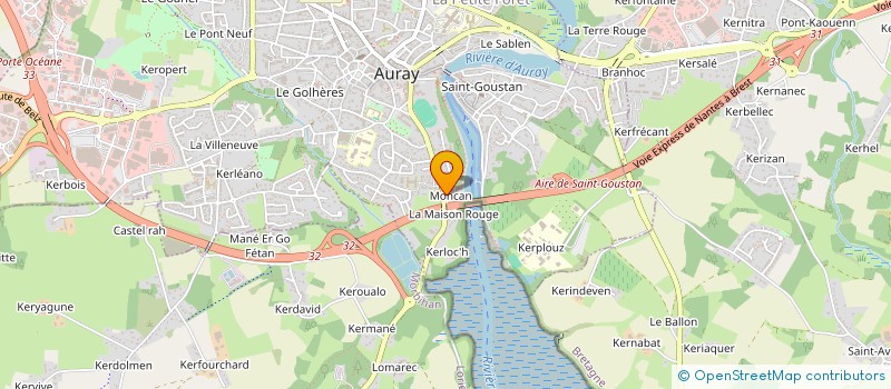 localisation de l'entreprise MONSIEUR JEREMIE HERRAULT à AURAY