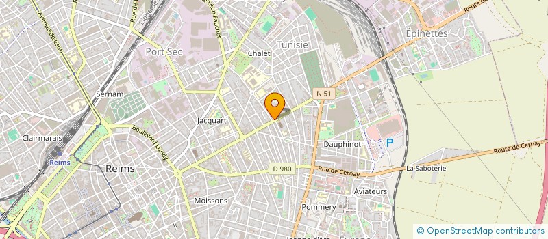 localisation de l'entreprise MONSIEUR JEREMIE HURLUPE à REIMS