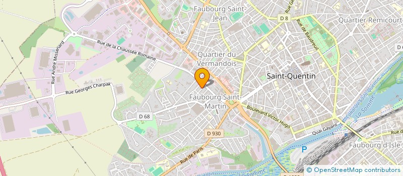 localisation de l'entreprise MONSIEUR JEREMIE HUYGHE  SAINT-QUENTIN